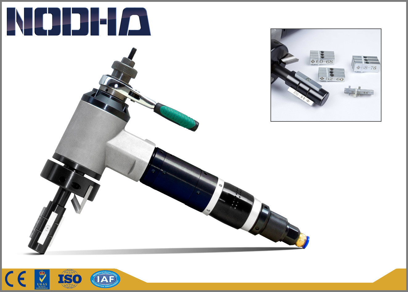 Rohr-Abkantmaschineautomatische zuführung 3&quot; 900L/Min@0.6Mpa pneumatische Odneues Oberflächenbehandlung Soem/ODM verfügbares NODHA