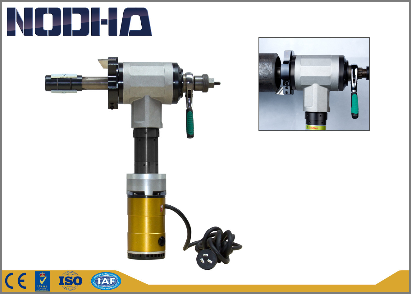 Tragbare Identifikation - angebrachte elektrische Marke 1200W der Rohr-Abkantmaschine-NODHA